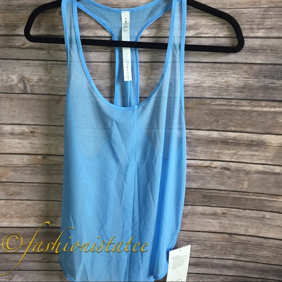 lululemon athletica Tops - NWT AEBL LULULEMON 105 SINGLET MESH TANK BLUE